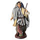 Uomo e galline presepe napoletano 14 cm terracotta s1