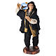 Statuina uomo con tamburello terracotta 14 cm presepe napoletano s1