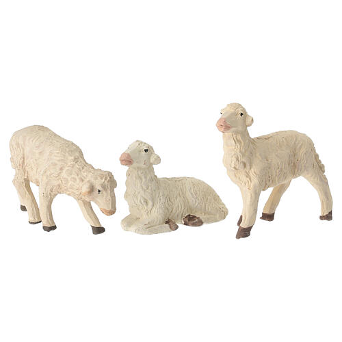 Trio owiec z terakoty do szopki neapolitańskiej 10–12 cm 2