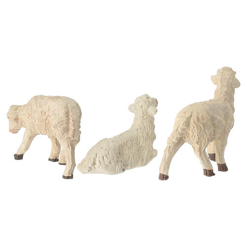 Trio owiec z terakoty do szopki neapolitańskiej 10–12 cm 3