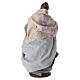 Femme avec pain crèche napolitaine 15 cm terre cuite s4