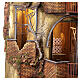 Bourg monumental illuminé avec fontaine et cuisine 140x80x60 cm crèche napolitaine 24-30 cm s8