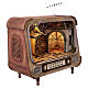 Vintage radio-style setting with illuminated village, 50x40x20 cm, Neapolitan Nativity Scene for 7-10 cm figures s4