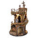 Presepe Pasquale napoletano 6-8 cm circolare con borgo illuminato e tre croci 50x30 cm s6