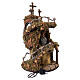 Presepe Pasquale napoletano 6-8 cm circolare con borgo illuminato e tre croci 50x30 cm s7