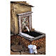 Village with hanging laundry and working fountain, 20x35x25 cm, for 12 cm Neapolitan Nativity Scene s4