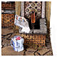 Hamlet with dripping laundry and double-motion, 50x35x45 cm, for 20-24 cm Neapolitan Nativity Scene s3
