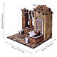 Village avec linge qui goutte et double mouvement 50x35x45 cm crèche napolitaine pour santons 20-24 cm s2