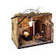 Interior house scene with illuminated bedroom for 12 cm Neapolitan Nativity Scene, 35x40x30 cm s6
