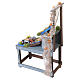 Banco pescivendolo con pesci dipinti a mano 30x10x20 cm presepe napoletano 24-30 cm s7