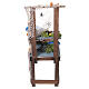 Banco pescivendolo con pesci dipinti a mano 30x10x20 cm presepe napoletano 24-30 cm s8