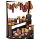 Carro salumi e formaggi con terracotta dipinta 35x40x15 cm presepe napoletano 24-30 cm s5