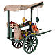 Carro fruttivendolo con frutta e verdura in terracotta 35x40x15 cm presepe napoletano 24-30 cm s4