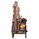 Charcuterie cart with hand-painted terracotta for 10 cm Neapolitan Nativity Scene, 13.5x12.5x5 cm s5