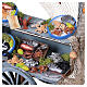 Fishmonger's cart with net and fish for Neapolitan Nativity Scene, 28x27.5x11 cm, for 18-20 cm figures s2