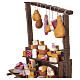 Charrette charcuterie et fromages en bois 28x27x11 cm crèche napolitaine 18-20 cm s4