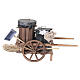 Street sweeper's wooden cart with tools for 12 cm Neapolitan Nativity Scene, 10x15x5 cm s1