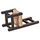 Sedia in legno con paglia intrecciata 9x4x4 cm presepe napoletano 20 cm s5
