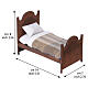 Single bed for 12 cm Neapolitan Nativity Scene, 9x7x14 cm s2