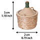 Small demijohn with external weave for 6 cm Neapolitan Nativity Scene, 3x2 cm s2