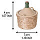 Rustic demijohn with woven covering for 8 cm Neapolitan Nativity Scene, 4x3 cm s2