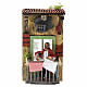 Bevitore caffè al bancone 20x10x17 cm movimento presepe napoletano 10 cm s1