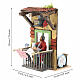 Bevitore caffè al bancone 20x10x17 cm movimento presepe napoletano 10 cm s2