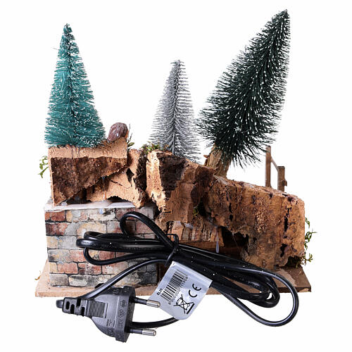 Animated woodcutter, 20x20x18 cm, for 10 cm Neapolitan Nativity Scene 5