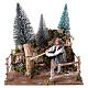 Bûcheron 20x20x18 cm mouvement crèche napolitaine 10 cm s1