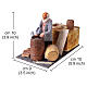 Animated shopkeeper for 10-12 cm Neapolitan Nativity Scene, 10x10x15 cm s2