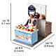 Animated pastry chef for 10 cm Neapolitan Nativity Scene, 10x7x15 cm s2