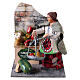 Moving greengrocer for Neapolitan Nativity Scene, 10x9x15 cm, for 10 cm figures s1