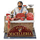 Animated butcher figurine, 10x10x15 cm, for 10-12 cm Neapolitan Nativity Scene s1