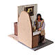 Mulher lavando pratos 10x7x15 cm movimento presépio napolitano 8-10 cm s3