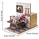 Gatto con topo doppio movimento 10x9x15 cm presepe napoletano 8-10 cm s2