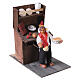 Oste con piatto 13x9x15 cm movimento presepe napoletano 10 cm s3