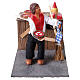 Oste con pizza 10x10x15 cm movimento presepe napoletano 10 cm s1