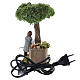 Uomo raccoglie olive 20x15x7 cm movimento presepe napoletano 10 cm s4