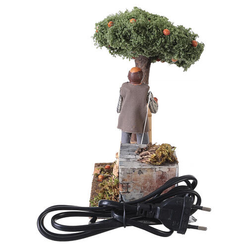 Raccoglitore arance 20x8x15 cm presepe napoletano 8-10 cm 6