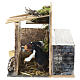 Stableman with cow, moving, Neapolitan Nativity Scene 17x20x17 cm for 8-10 cm figures s7