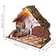 Cabana com manjedoura 40x50x25 cm para presépio napolitano 10-12 cm s2