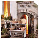 Casa araba 30x25x25 cm con mestieri presepe napoletano 10-12 cm s3