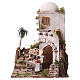 Casa árabe 30x25x25 cm com oficinas e lojas para presépio napolitano 10-12 cm s5