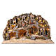 Borgo con forno e fontana 60x100x60 cm presepe napoletano 10 cm s1