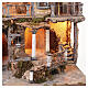 Scenografia quartiere stile 700 con fontana 87x95x47 cm presepe napoletano 10 cm  s3