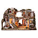 Casa stile arabo con fontana 43x70x40 cm presepe napoletano 8-10 cm s1