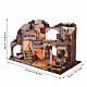 Casa stile arabo con fontana 43x70x40 cm presepe napoletano 8-10 cm s2