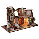 Casa stile arabo con fontana 43x70x40 cm presepe napoletano 8-10 cm s4