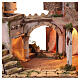 Casa stile arabo con fontana 43x70x40 cm presepe napoletano 8-10 cm s5