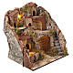 Scenografia con forno e scala 40x40x30 cm presepe napoletano 6-8 cm s4